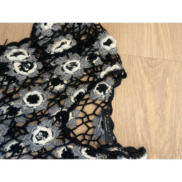 Twinset macrame coverup dress size large - Picture 2 of 6